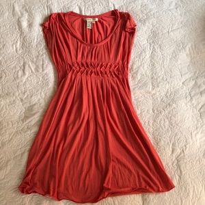 Coral Jersey Dress